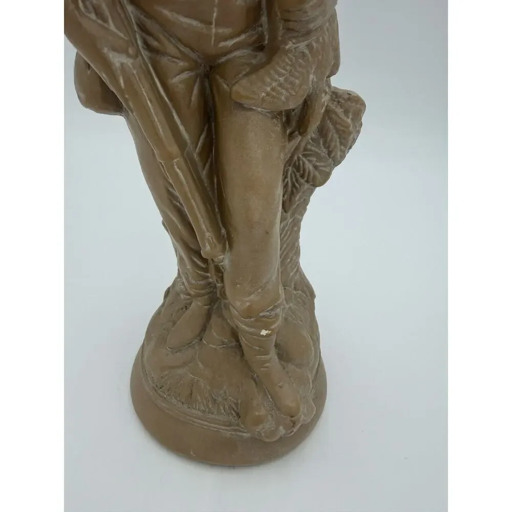 1950's Chalkware Hunter Statue